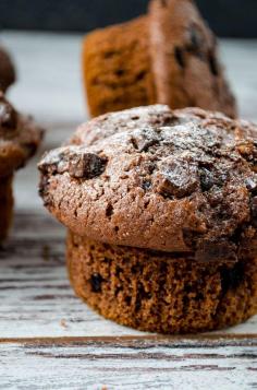 
                        
                            Chocolate Yogurt Muffins are light, hearty and loaded with chocolate chips. Their outside is slightly chewy, inside is soft and fluffy.| giverecipe.com | #muffins
                        
                    