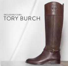 Nordstrom exclusive; Tory Burch riding boots.