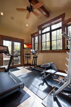 
                    
                        Traditional Rustic Home #Gym
                    
                