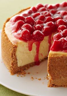 
                    
                        Our Best Cheesecake ~ a rich, creamy, cherry-topped showstopper... it's one of the easiest to make!
                    
                