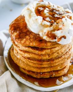 
                    
                        buttermilk sweet potato pancakes with coconut whipped cream
                    
                