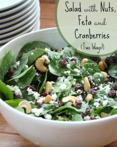 The perfect salad for Thanksgiving and the holidays! Ready in just moments - so, so easy! Bonus ... two fantastic versions!