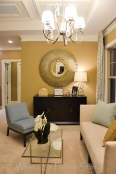 
                    
                        sun burst mirror sitting area in bedroom
                    
                