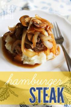 
                    
                        Hamburger Steak recipe with Onion and Mushroom Gravy
                    
                