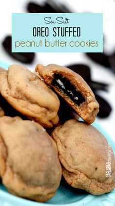 
                    
                        The BEST PB cookie ever! Soft and chewy peanut butter cookies, with soft, melty Oreos inside balanced by savory sea salt AND as easy as wrapping an Oreo in a PB cookie but tastes like you spent hours! Such a fun cookie to bring to friends and parties!
                    
                