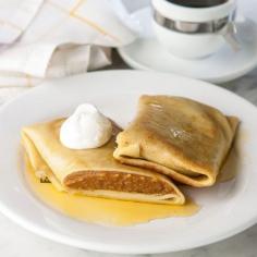 Apple Pumpkin Holiday Blintzes