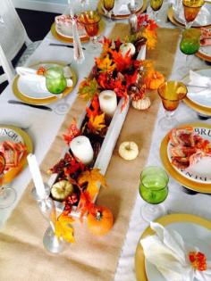 
                        
                            How to set a table for 14 mixing and matching, fall Thanksgiving tablescape for 14
                        
                    