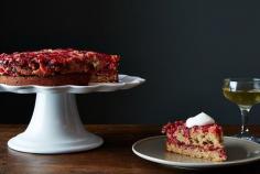 Cranberry Ginger Upside-Down Cake