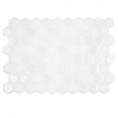 
                    
                        simple white hex SomerTile 8x12-inch Perfect White Ceramic Wall Tile (Case of 18)
                    
                