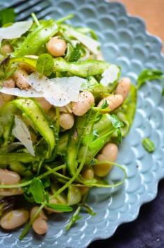 
                        
                            Shaved asparagus and white bean salad
                        
                    
