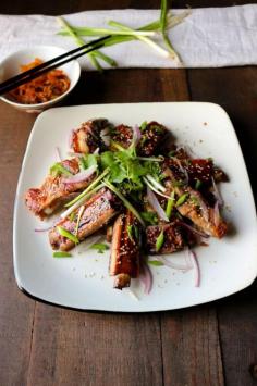 
                    
                        Sticky Honey Garlic Spare Ribs - Naked Cuisine
                    
                