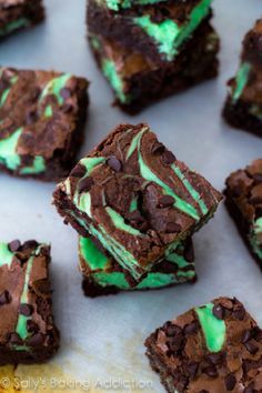 
                    
                        Chocolate Mint Dessert Recipes Mint Chocolate Chip Cheesecake Brownies
                    
                