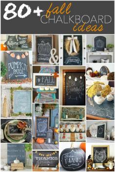 80+ Fall Chalkboard Ideas