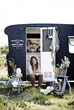 How fun to run your shop out of a trailer.  Traveling Wares caravan shop | Australia