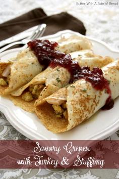 
                    
                        Savory Crepes with Turkey & Stuffing
                    
                