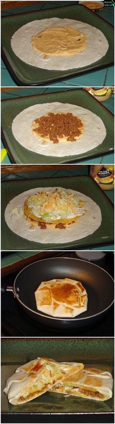 Taco Bell Crunchwrap Supreme (gf tortillas)TACO TUESDAY!!!!