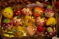 Recent pics from my trip to Europe: unbelievable marzipan treats in La Boqueria in Barcelona, Spain