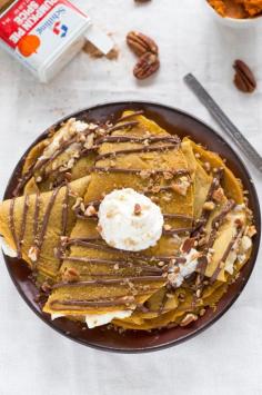 
                        
                            NUTELLA-COVERED PUMPKIN CREPES
                        
                    