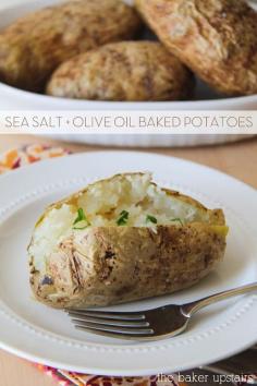 
                        
                            Sea salt and olive oil baked potatoes from The Baker Upstairs. So simple and easy to make! The perfect baked potato. www.thebakerupsta...
                        
                    