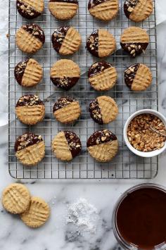 
                    
                        Dipped + Crisp Peanut Butter Cookies | joy the baker
                    
                