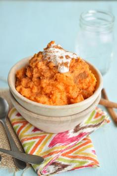 
                    
                        These simple and healthy Mashed Sweet Potatoes are the perfect addition to your Thanksgiving Day Menu.  #healthy, #Thanksgiving
                    
                