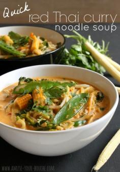 Red Thai Curry Noodle Soup.