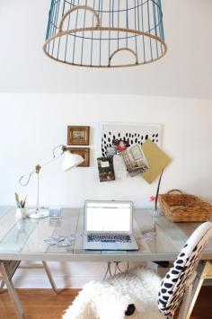 Modern Coastal Studio Office Reveal www.simplestyling...