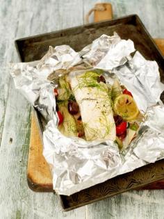 gluten free - fish in a bag - Jamie Oliver