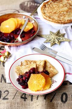 
                    
                        Swedish Pancakes with Cranberry & Orange Butter Sauce
                    
                