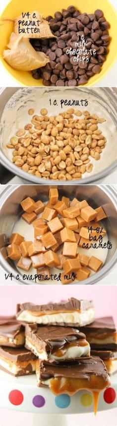 
                    
                        Snickers fudge via cook kitchen reveal via our house your food - Would be great for Thanksgiving...
                    
                