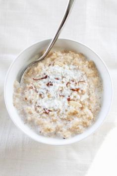 
                    
                        Cardamom & coconut semolina porridge
                    
                