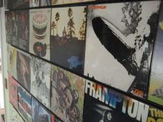 Hang up your old vinyl records without damaging them! For Heath's music room