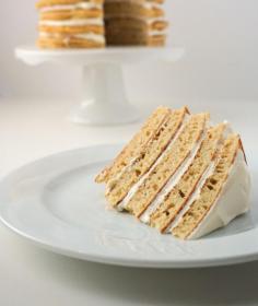 Pancake Cake with Maple Cream Frosting