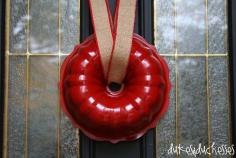 a bundt pant wreath