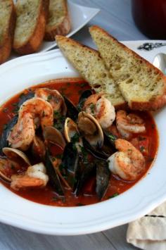 Spicy Shrimp Cioppino.