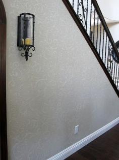 Easy way to stencil a wall