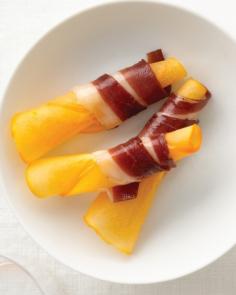 
                    
                        Persimmon wrapped with duck prosciutto
                    
                