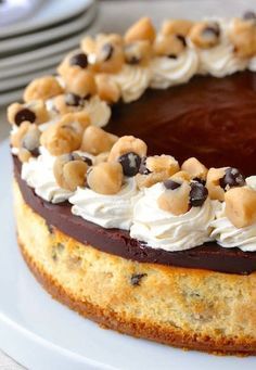 
                    
                        Chocolate Chip Cookie Dough Cheesecake
                    
                