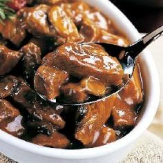 
                    
                        Beef Tips in Mushroom Sauce Crock Pot Recipe - 6 Point Value - LaaLoosh
                    
                