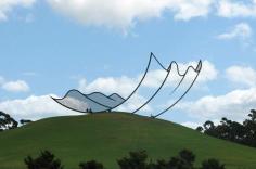 Neil Dawson cartoon sculptures in NZ, Aus, Asia, and the UK.
