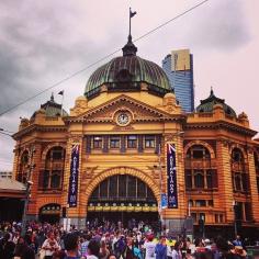 
                    
                        Melbourne, Flinders Street Station... 'Meet me under the clocks' :)
                    
                
