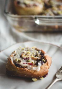 
                    
                        Cranberry, Dark Chocolate & Pistachio Cinnamon Rolls
                    
                