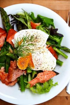 
                    
                        Smoked Salmon and Asparagus Salad with Poached Eggs From The Kitchen
                    
                