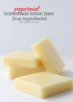 
                    
                        Peppermint Homemade Lotion Bars that only need FOUR ingredients to make!
                    
                