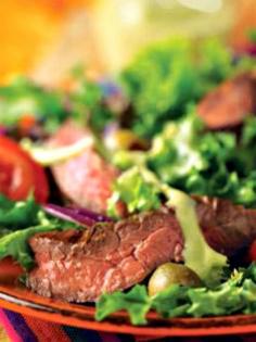 
                    
                        Grilled Skirt Steak Salad with Creamy Avocado Dressing
                    
                