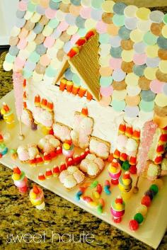 
                    
                        Adorable haunted house cake tutorial by *SWEET HAUTE*: Creepy Candyland Cake perfect idea for Halloween party
                    
                