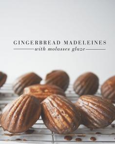 
                    
                        Gingerbread Madeleines with Molasses Glaze
                    
                