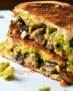 
                    
                        Pulled Pork and Sriracha Guacamole Grilled Cheese Recipe
                    
                