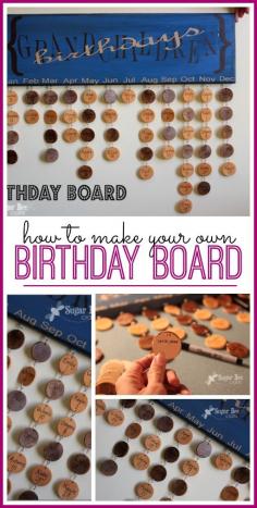 
                    
                        how to make your own birthday board - LOVE this!!  -Sugar Bee Crafts
                    
                