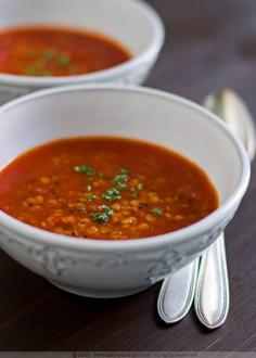 
                    
                        Tomato soup with lentils
                    
                